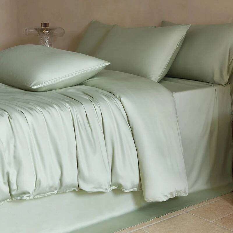 Mulberry Bedding Set with Duvet Cover Bedsheet Pillowcase 100% Silk Single Double King Queen Size Bed Sheet Sets H260312