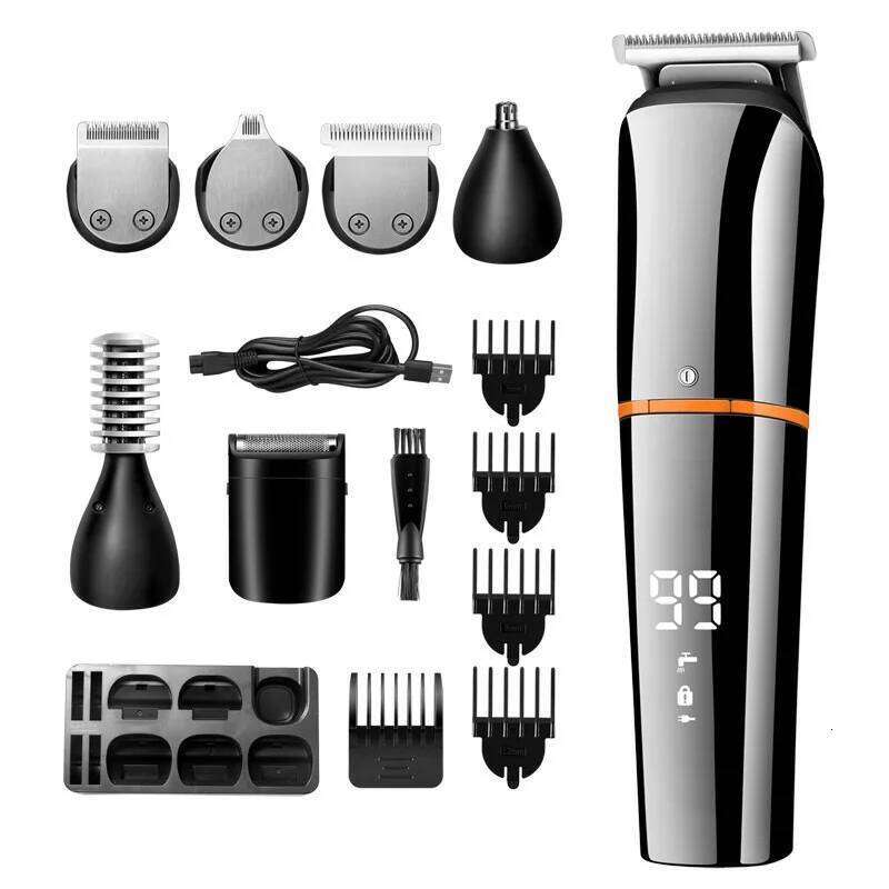 WAIKIL Multi functional 6-in-1 hair clipper USB charging model trimmer battery intelligent digital display repair machine C260312