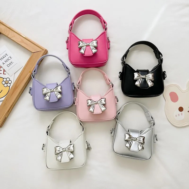 Mini Small Messenger Bags for Girls Chain Purse Handbag Ladies Girl Crossbody Bow Tie Children Bag 260311