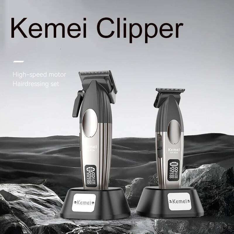 Kemei KM8536 Trimmer Baber Professional Clipper Hair Cutting Machine With Charging Base For Electric Men Gift C260312
