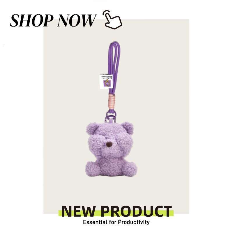 Internet Celebrity Teddy Shy Toy Bear Doll Pendant Plush Car Keychain Gift Backpack School Bag Decoration