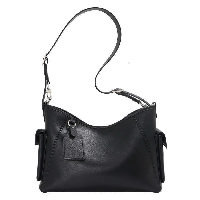 Luxury Shoulder Bags Totes Hobo Black Samurai Genuine Leather Women S High End Cowhide Tote Fashionable Commuting Large Capacity Chain Crossbody Bag S