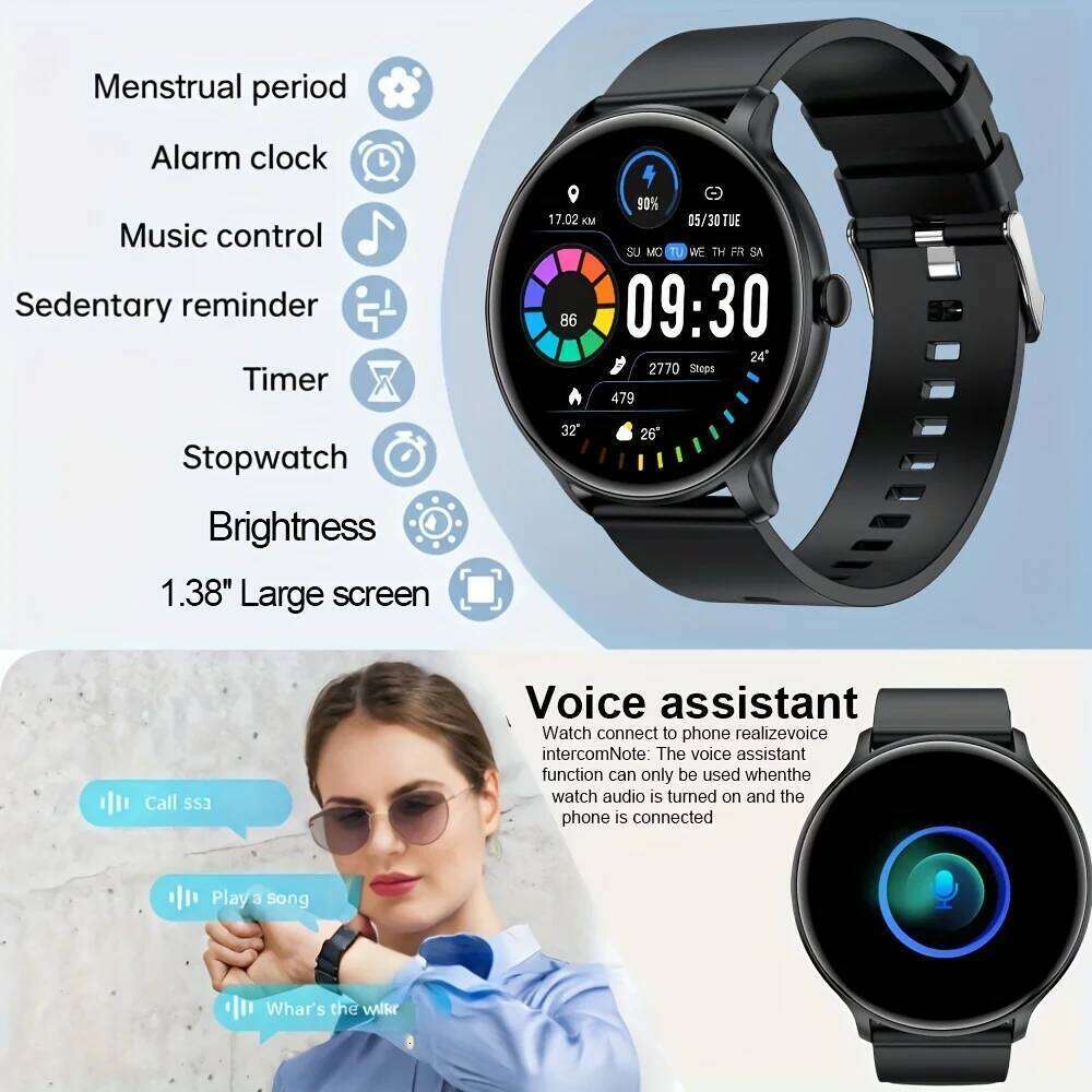 G.L Wear 2025 New Smart Watch Bluetooth Calling & Heart Rate Monitoring 100+ Sports Modes IP68 Waterproof Smartwatch