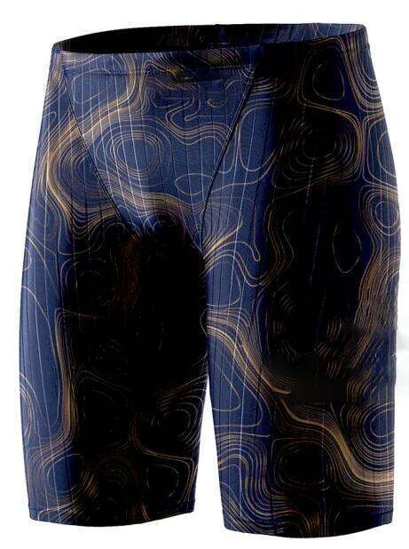 Men Jammer Swimming Professional Swim Surf Trunks Summer Beach Lycra Quick Dry Gym Tights Shorts Z260312
