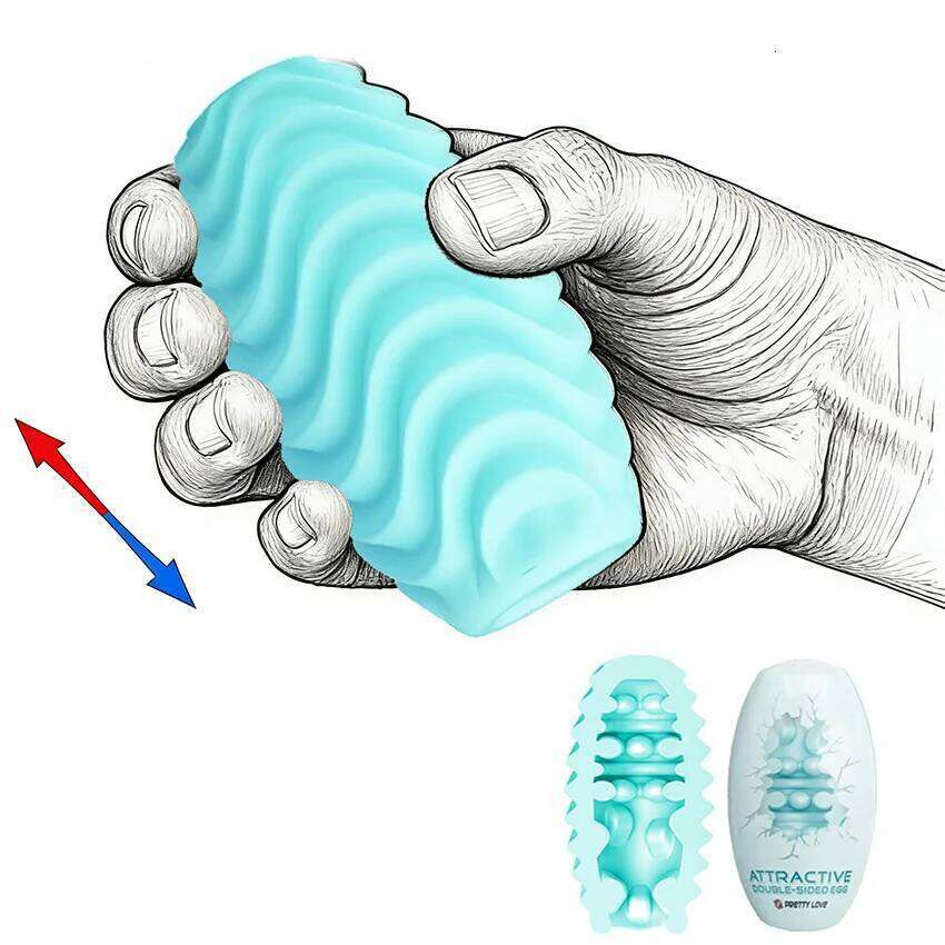 Silicone Pocket Pussy Toy for Men Blowjob Male Masturbator Sex Egg Masturbation Cup Usable Solo Play Toys For Adults 18 Z260311