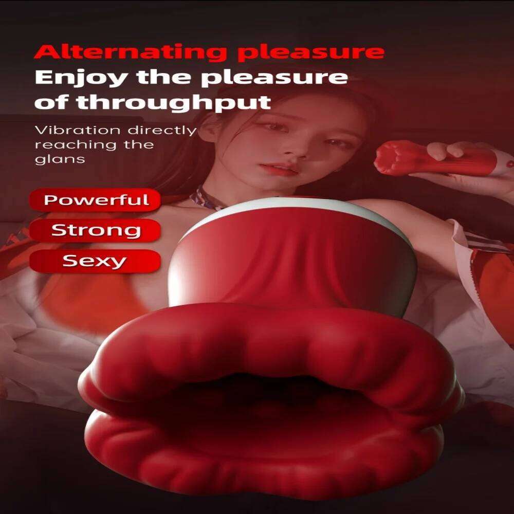 Deep Throat Mannelijke Penis Training Cup Pijpen Vagina Masturbators voor mannen APP Controle Squeeze Trillingen Stimulatie Oral Z260312