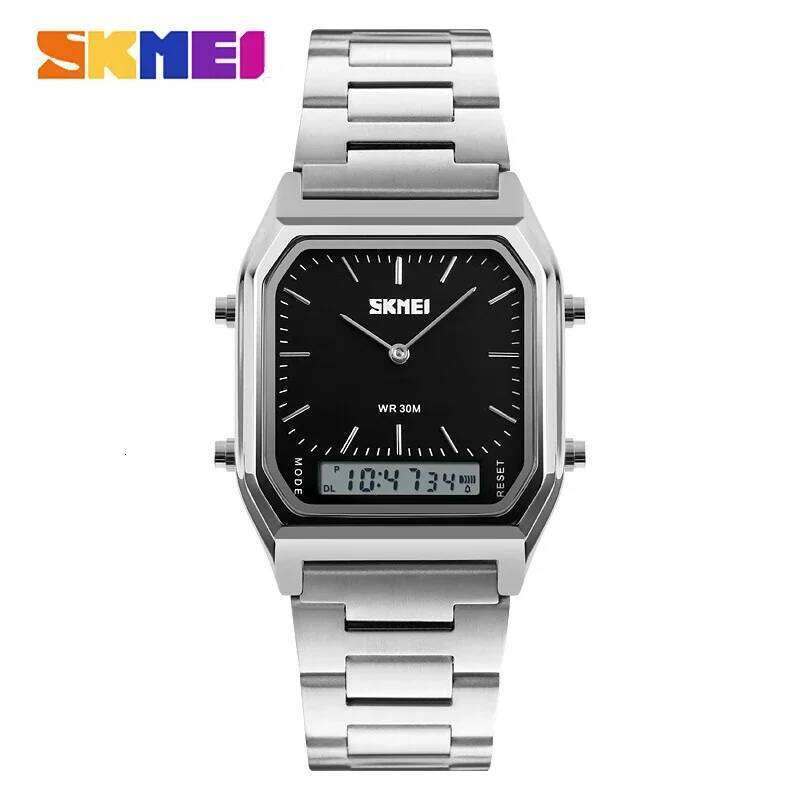 SKMEI 1220 Watch Men Digital Fashion Casual Dual Time Sports Chronograph Waterproof Quartz Men's Wristwatches relogio masculino