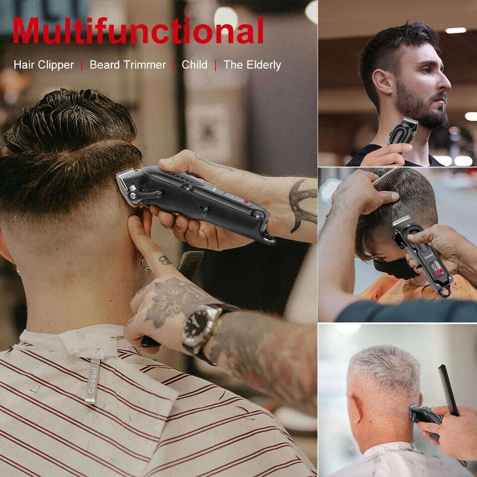 Cosoul Clipper Compact Size Electric Beard Trimmer LED Display Hair Length Adjustable Big Capacity Battery C260312