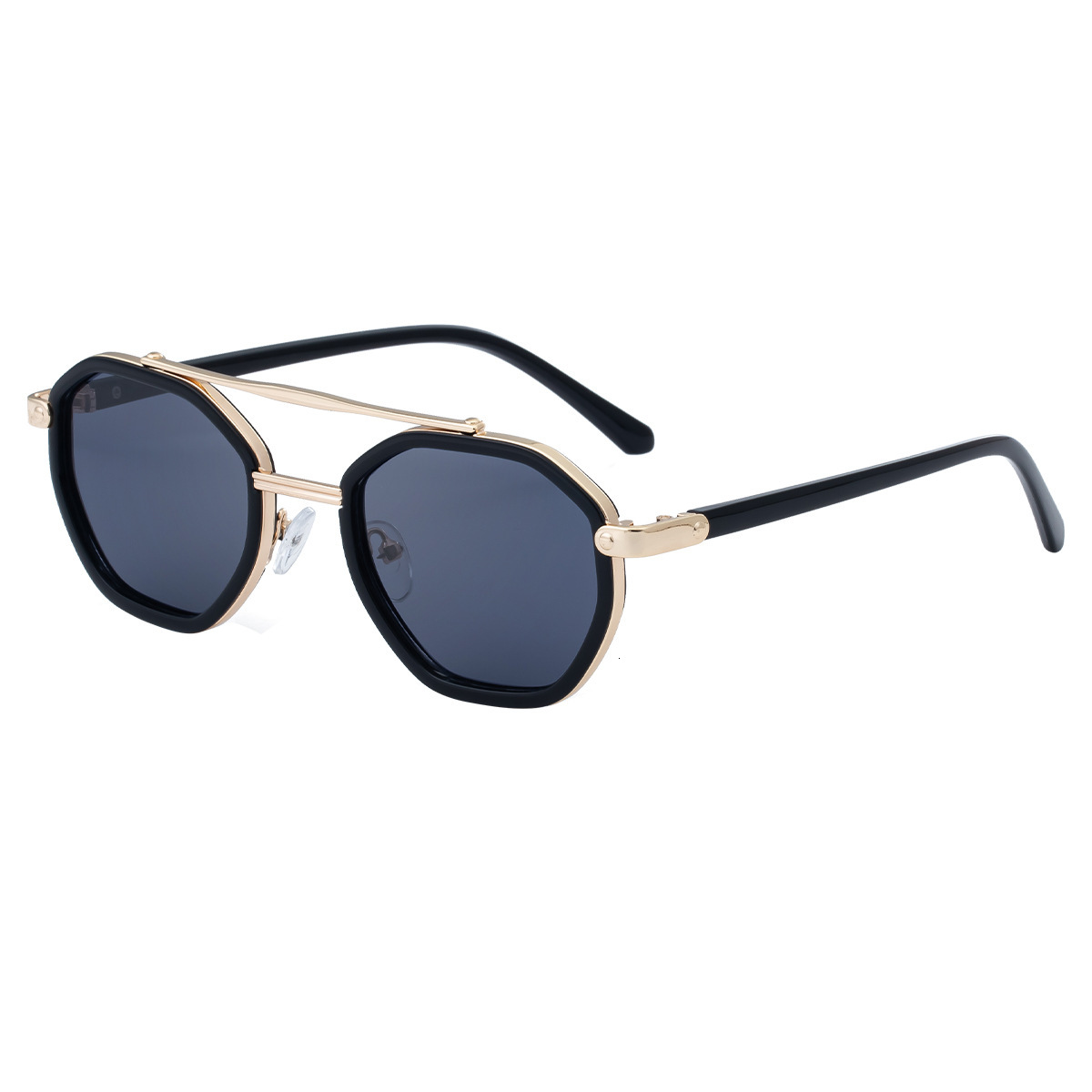 High-definition polarized for men, 2026 model, square frame glasses, high-end retro double-bridge premium sunglasses