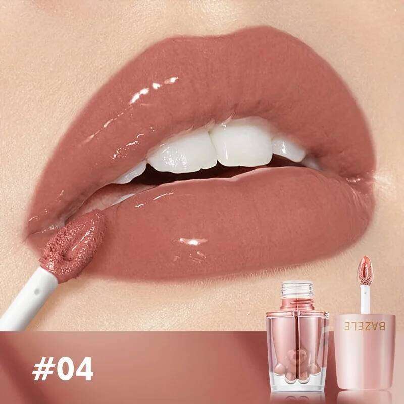 6-Shades Moisturizing Lip Gloss Shiny Glitter Liquid Lipstick -Smooth, Long-lasting, Vibrant Colors The Perfect Gift for Her W260311