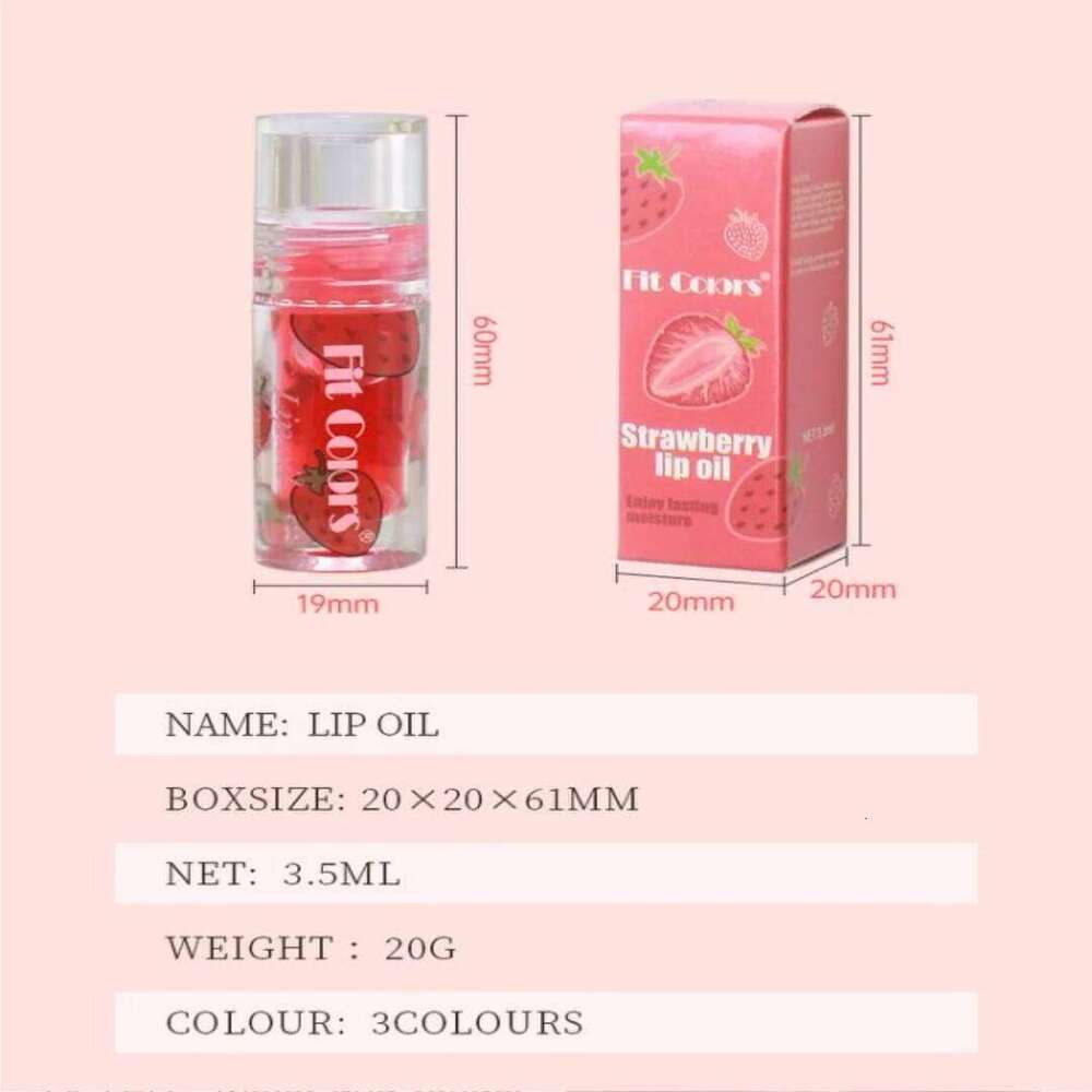 Fruit Oil Long-Lasting Moisturizer Hydrating Fade Lines Transparent Watery Glaze Hyaluronic Acid Mirror Lip Gloss W260311