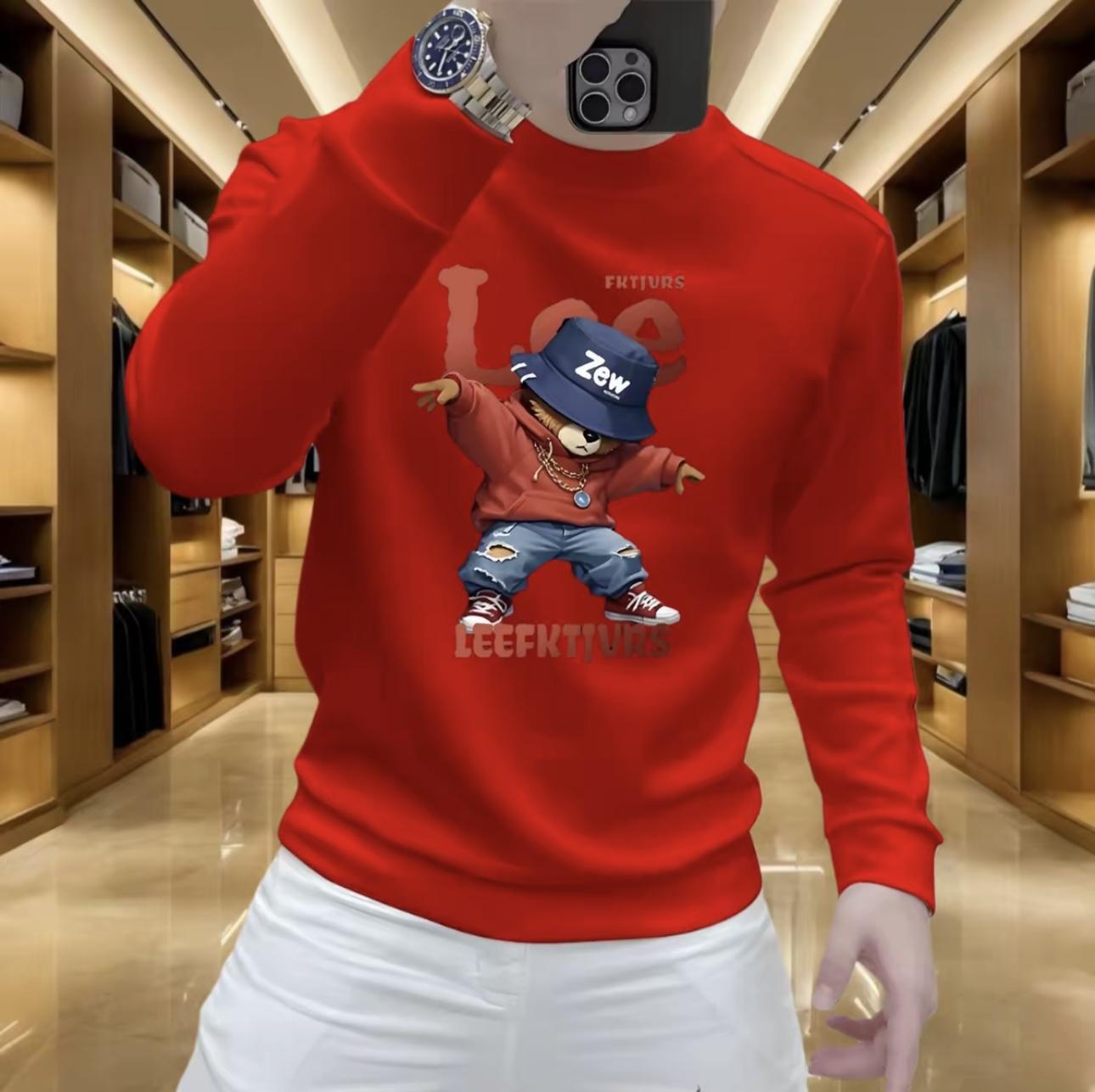New Utumn Nd Winter Fshion Trendy Printed Swetshirt For Men Stylish Pullover With Round Designer Hoodie Neck Nd Long Sleeves Csul Nd Verstile Top