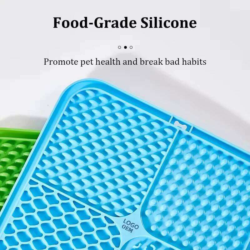 Plate, Silicone Pet Tableware Bowl, Suction Cup, Dog Licking Pad, Slow Food 26Y0312