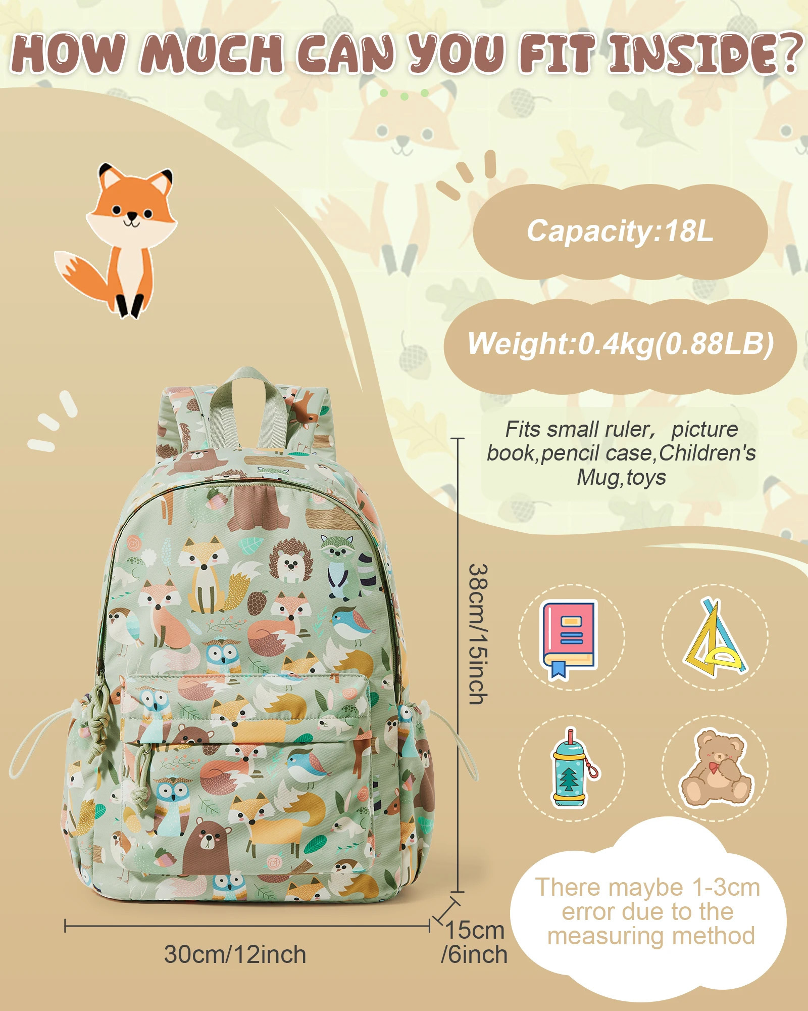 Backpack for Boys Girls Lightweight Preschool Waterproof Toddler Daycare School Bag Elementary Kindergarten Bookbag 260311
