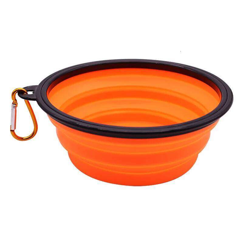 350ML/650ML Foldable Silicone Pet Bowl Portable Puppy Food Container Collapsible Feeder for Outdoor Camping Dog Accessories 26Y0312