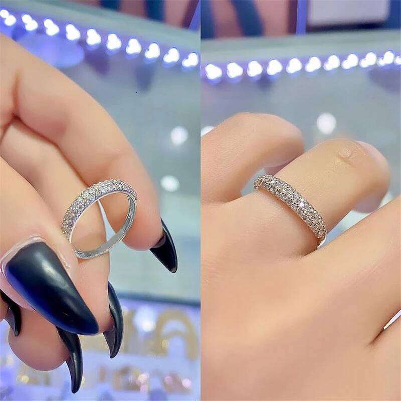 Huitan New Trendy Women Ring with Shiny CZ Simple Band Stylish Girls Accessories High Quality Versatile Jewelry Wholesale Lots H260312