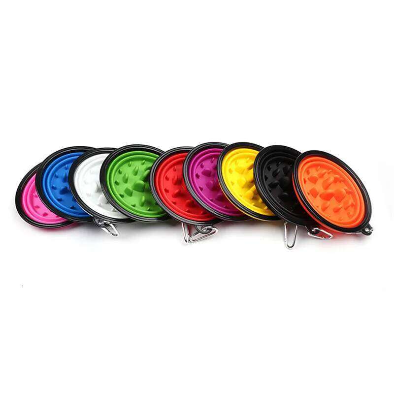 350 1000ml Travel Foldable Bowl for Small Large Dogs Slow Puppy Big Dog Food Bowls Portable Pet Feeder comedero perro 26Y0312
