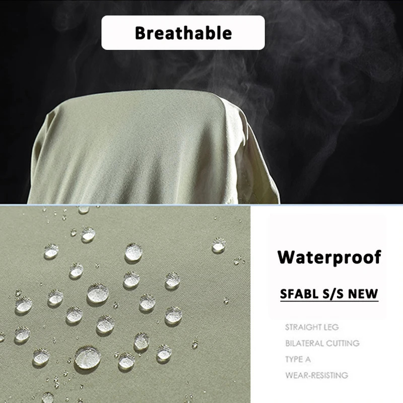 SFABL 5XL Summer Quick Dry Hiking Pants Men Stretch Waterproof Tactical Pants Zipper Pockets Trousers Lightweight Fishing Pants 260311