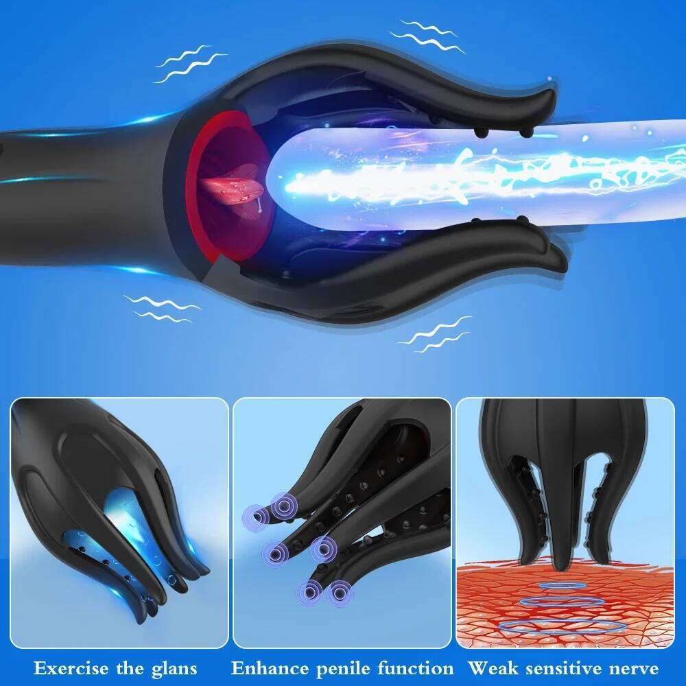 Masturbator Vibrator For Men Vibrating Tongue Licking Oral Blowjob Lasting Delay Endurance Training Male Sex Toys Adult 18+ Z260311