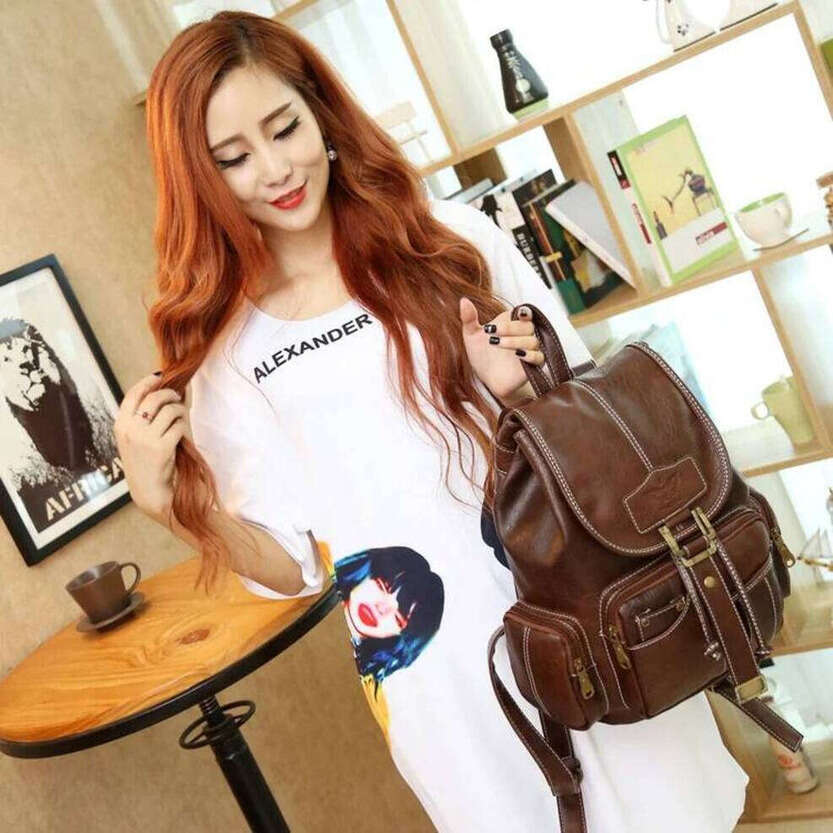 TAURUSCIAGA Women's Leather Backpack Teenagers Fashion Anti-Theft Backpacks Woman Mini Luxury School Backpack For Women Niche portable backpack