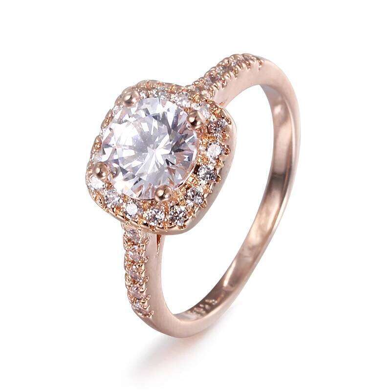 CC Fashion Rings For Women Jewelry Luxury Gold Color Square Stone Anneau Engagement Bijoux Bridal Wedding CC627 H260312