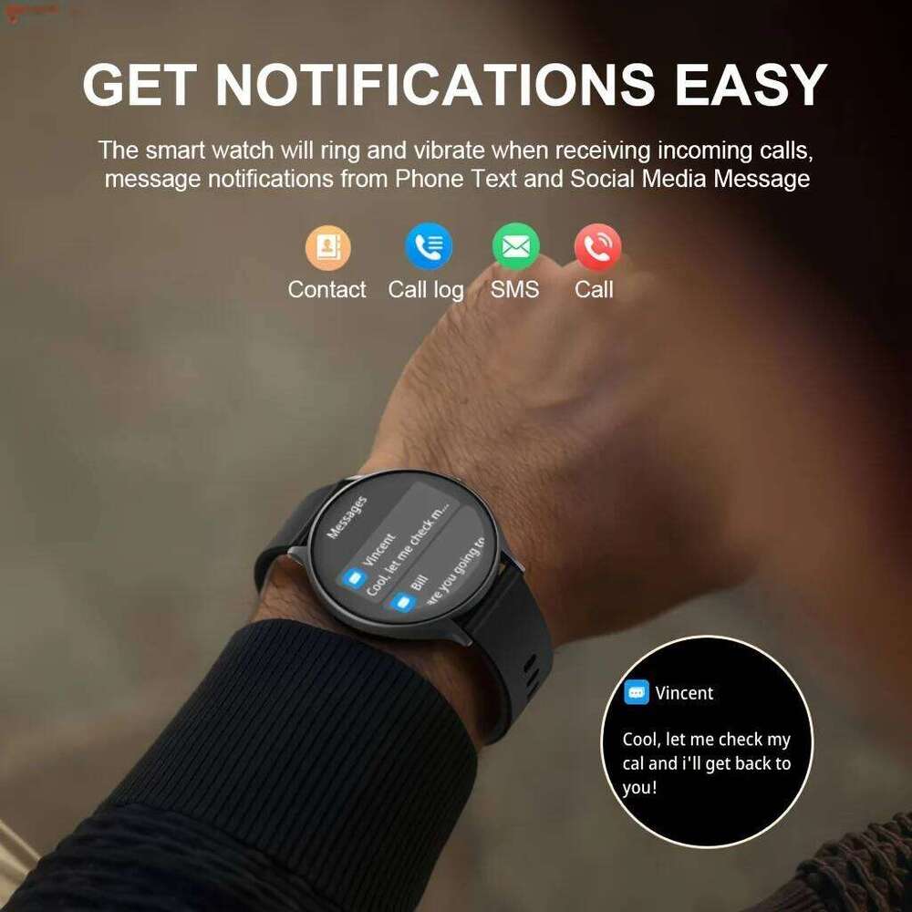 G.L Wear 2025 New Smart Watch Bluetooth Calling & Heart Rate Monitoring 100+ Sports Modes IP68 Waterproof Smartwatch