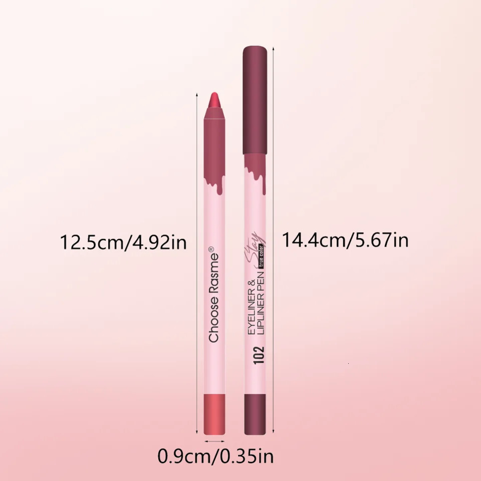12 Colors Lip Liner Set Matte Dewy Finish Long Lasting Waterproof Smudge Proof Lip Liner Set Makeup Gift Box 260305