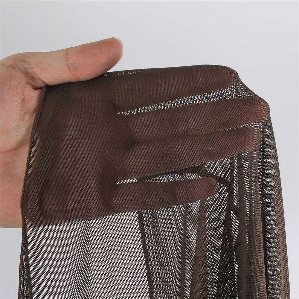 Brown Mesh Cover Ups Swimwear 3 Piece Bikinis Sets Sexy Swimsuit Women 2026 String Halter Triangle Micro Bikini Thong Beachwear Y260303