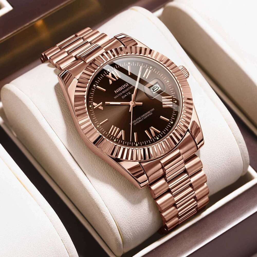 NIBOSI Fashion Top Brand Luxury Wristwatch Auto Date Miyota Quartz Watch Men Waterproof Steel Male Clocks Reloj Hombre