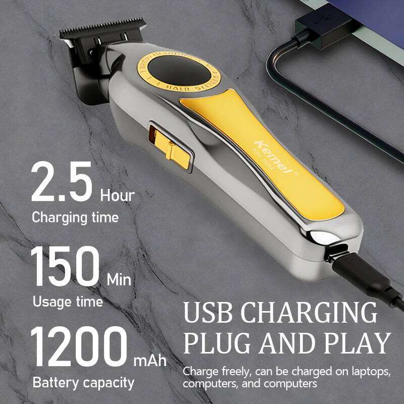 Kemei KM-1784 Electric Cordless Edgers Clipper Rechargeable Finish Hair Cutting Machine Men Beard Trimmer C260312