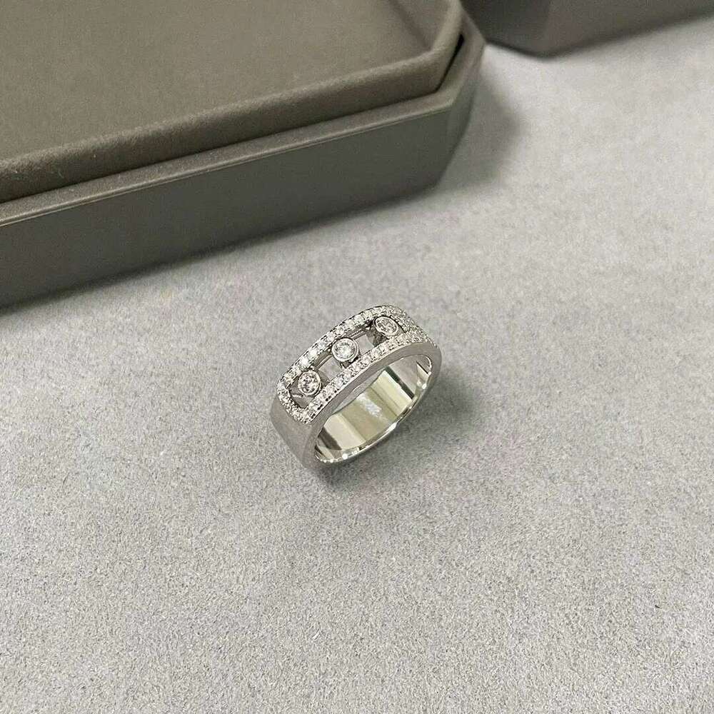 Classic 925 Sterling Silver Zircon Inlaid Activity Couple Ring, A Luxurious Gift. H260312