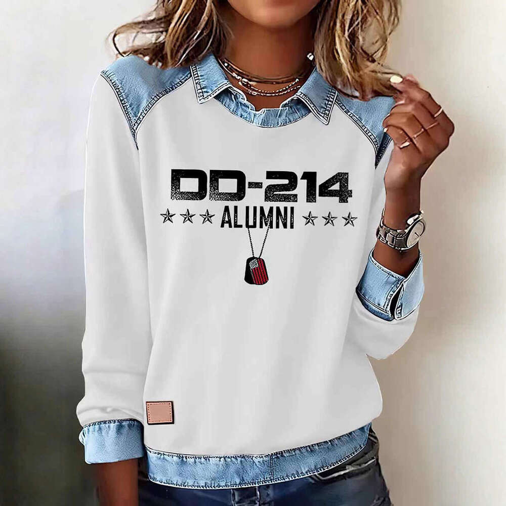 2026 New Women's Fashionable Floral Retro Pattern Long-Sleeved T-Shirt, Suitable for Everyday Wear and Stylish Outfits