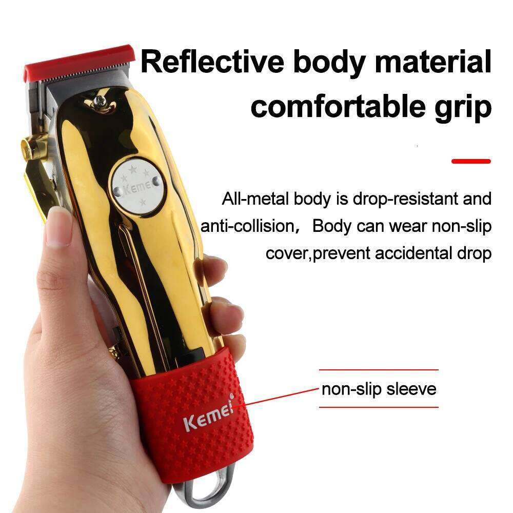 Kemei KM-1986PG Rechargeable Trimmer For Barber Men Electric Beard Shaver Clipper Professional Hair Cutting Machine C260312