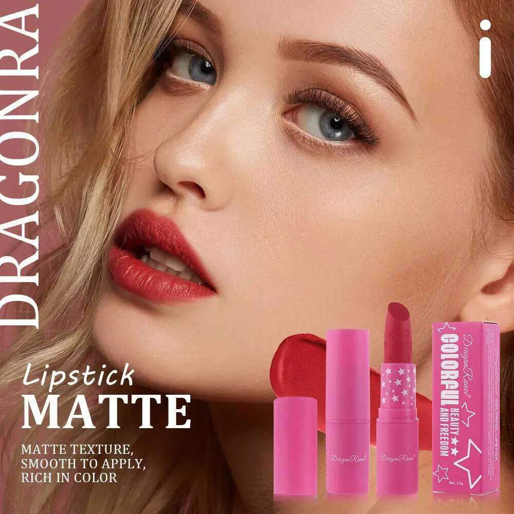 3Pcs/Box Korean Matte Lipstick Set for Women Waterproof Long-Lasting High Pigmented Lipgloss Cosmetic Beauty Makeup W260311