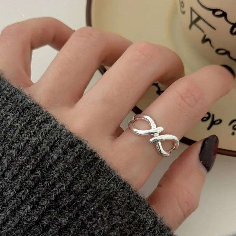 925 Sterling Silver Finger Rings for Women Shinning Big Flower Handmade Minimalist Ring Party Jewelry Gift Prevent Allergy H260312