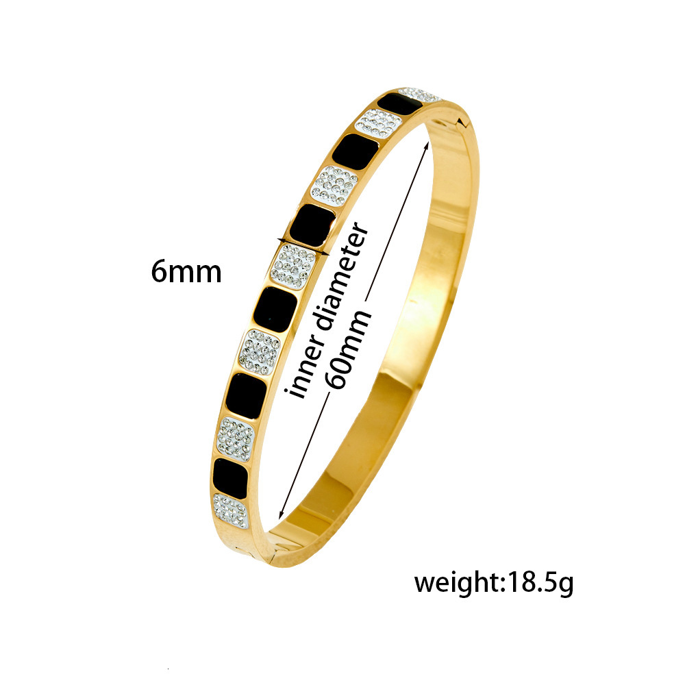 Luxury Brand Designer Jewelry Women Trendy Personality European And American Style Titanium Steel Bracelet Light Luxury Ins Style Jewelry Bracelet For