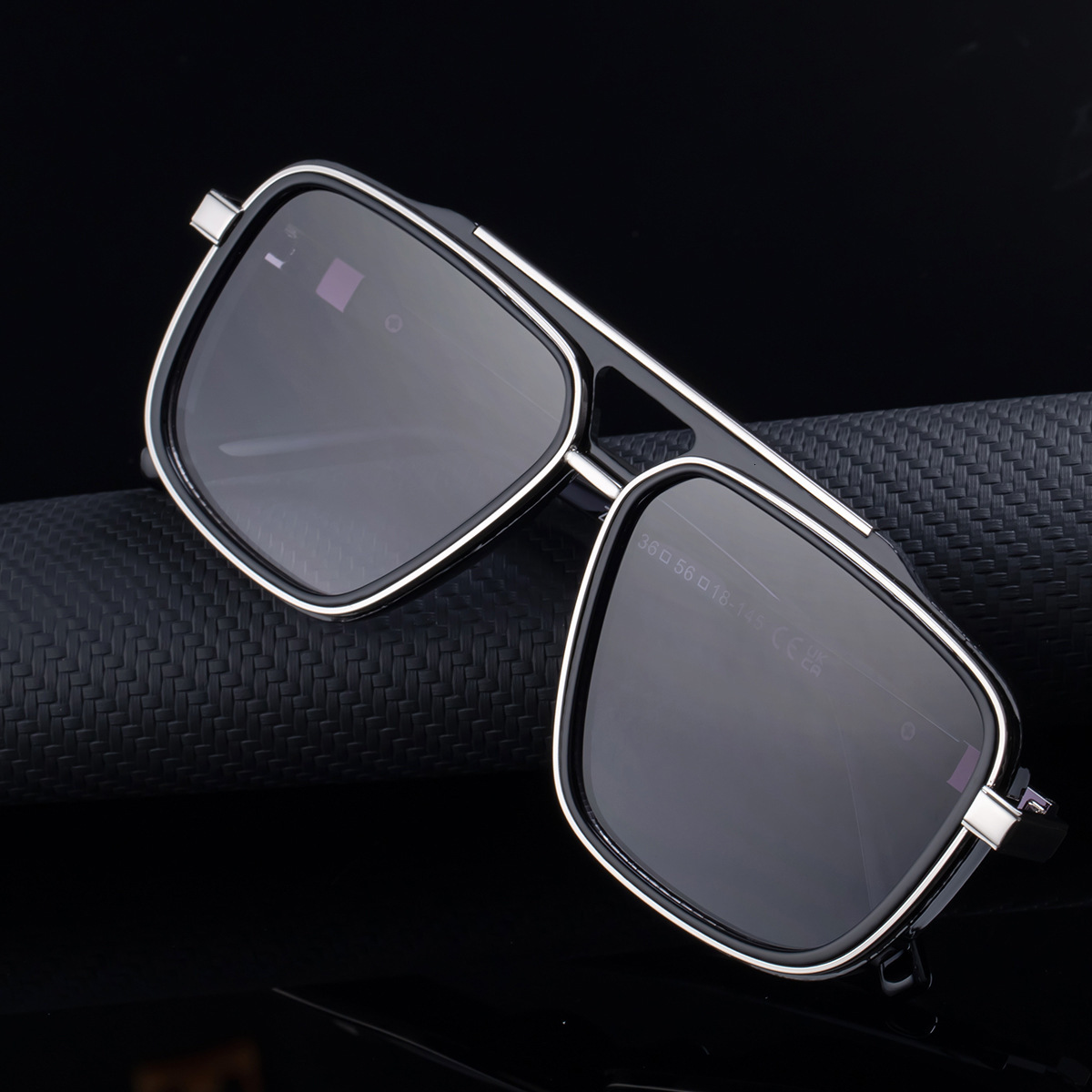 2026 New Fashion Square Frame Polarized Unique Retro High-end Sun Protection Sunglasses for Men,