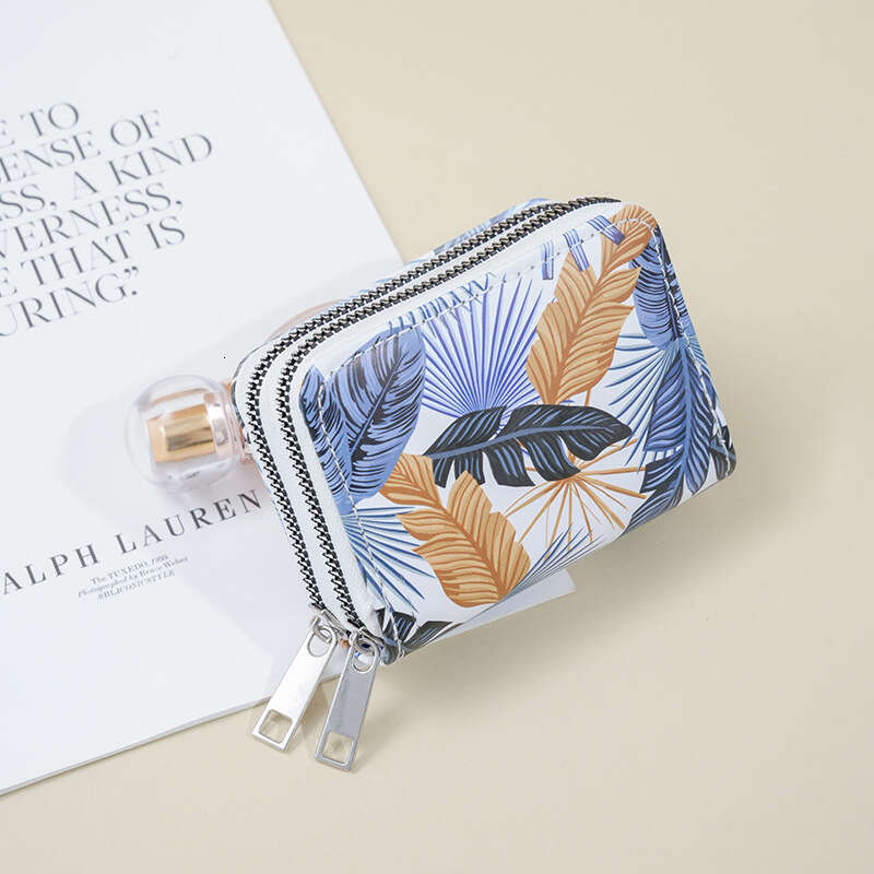 Luxury fashion wallet New Organ Multi Functional Double Layer Zipper Printed Fashion Women S Wallet Large Capacity Card Holder