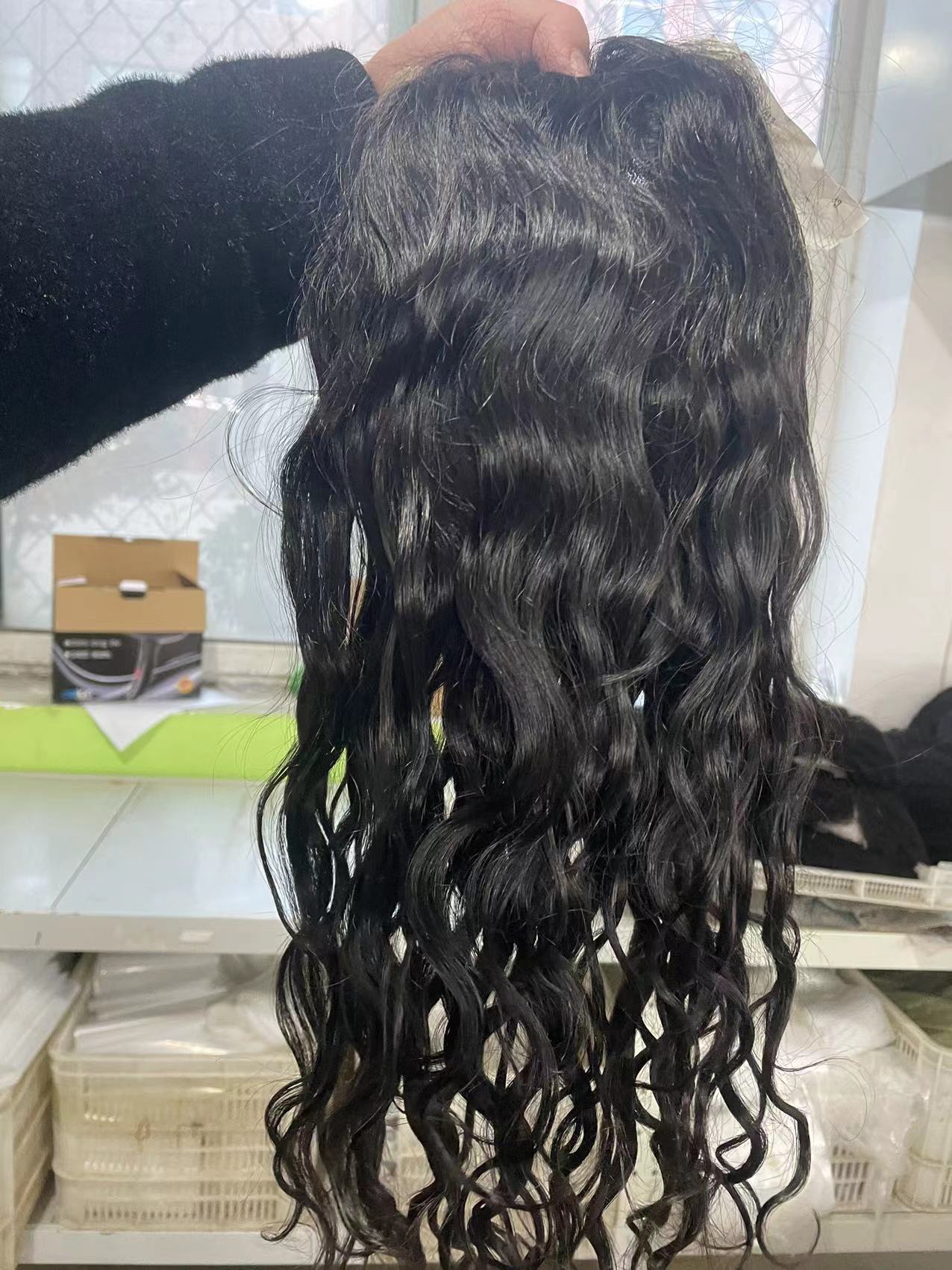 Kosher Factory Discounted Natrual Color European Raw Human Hair with Silk Jewish Wig Topper custom 14day about