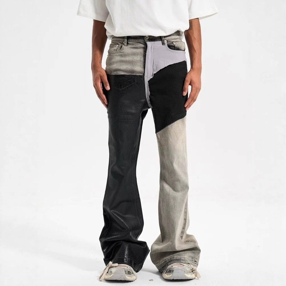 Men's Summer High Street RO Style Black Cargo Shorts Loose Casual Drawstring Waist Multi-Pocket Wide Leg Streetwear Short Pants Male