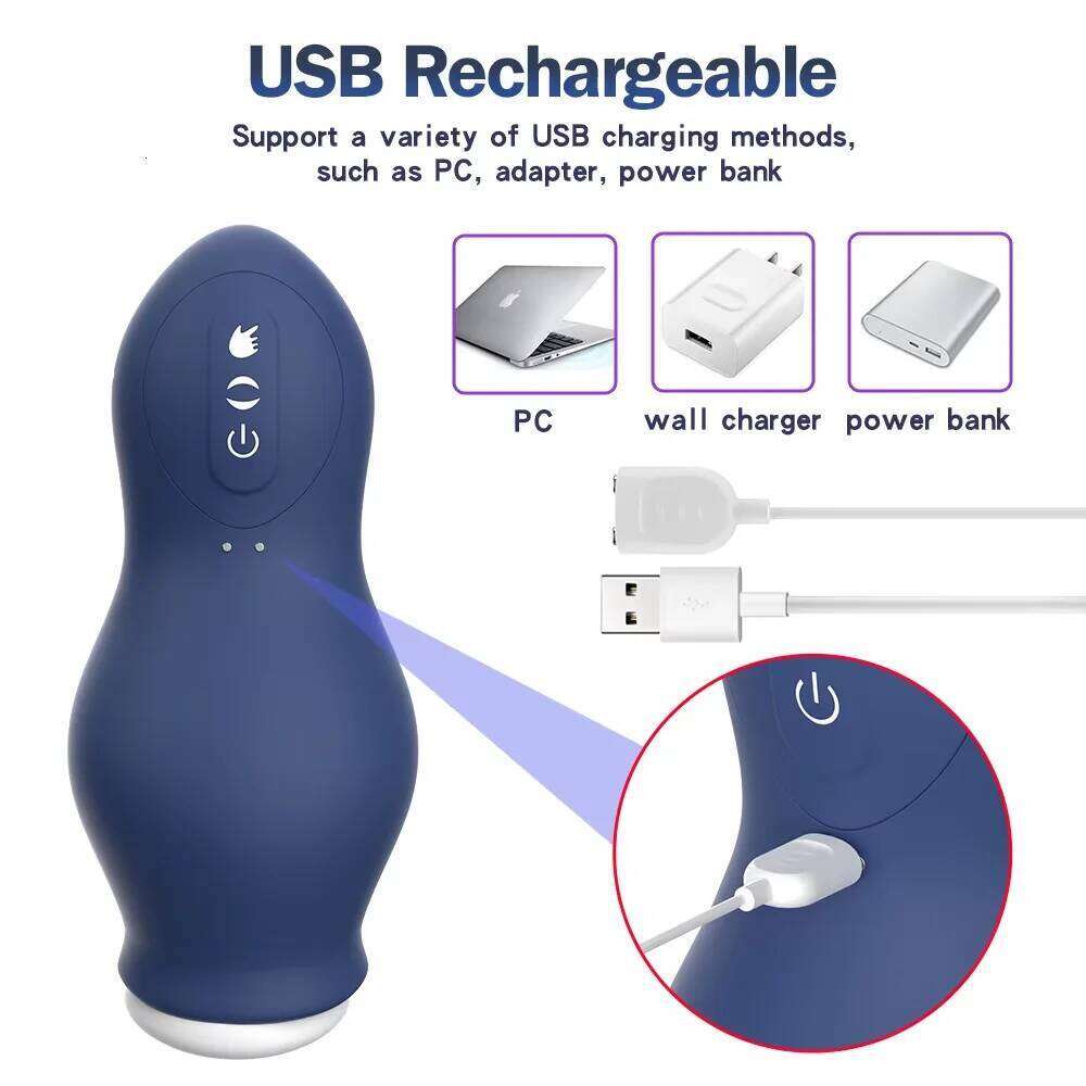 Automatic Sucking Male Masturbators Vacuum Training Cup Blowjob Orgasm Pocket Pussy Penis Glans trainer Adult Product Z260311
