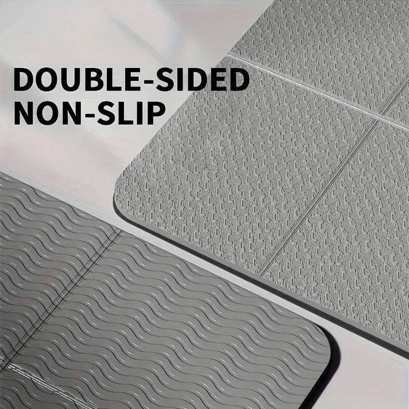 183X61Foldable TPE Yoga Mat Eco Friendly Double Sided Non-slip Folding Travel Fitness Mat for Yoga Pilates Floor Workou M260312