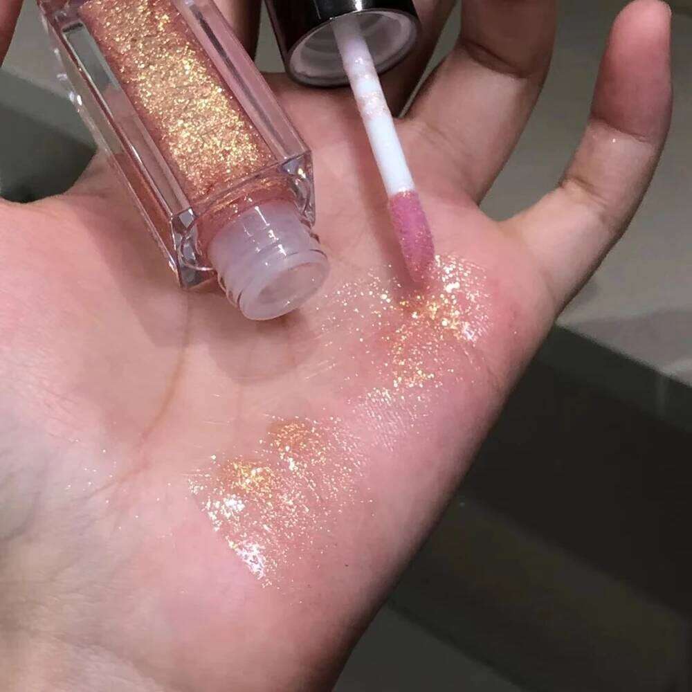 Pearlescent Glitter Lilac Gloss Mirror Chameleon Shimmer Glaze Waterproof Makeup Sparkling Diamond Lip Tint W260311