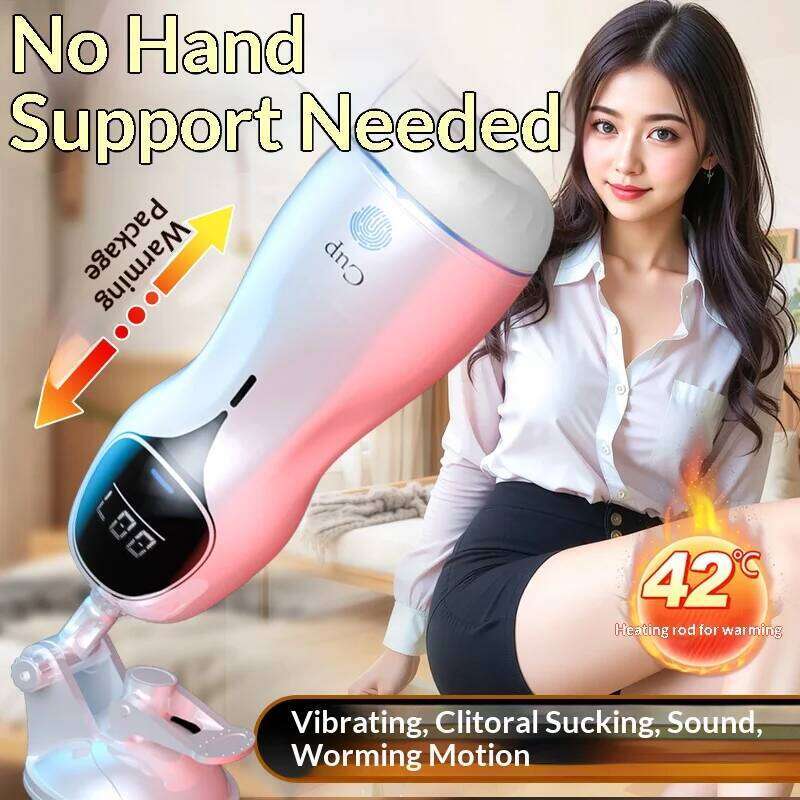 Automatic Mastubator Telescopic Rotation Masturbator Cup Vagina Masturbation Blowjob Adults Sex Toys for Men Male Piston Z260312