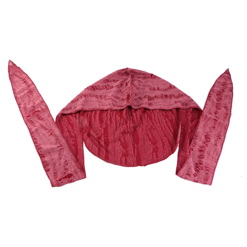Vintage hole Cotton Durag Headband Unisex Hip Hop Bandana Long Tail Pirate Cap for Men Trendy Head Wraps Cycling Head Scarf 260304