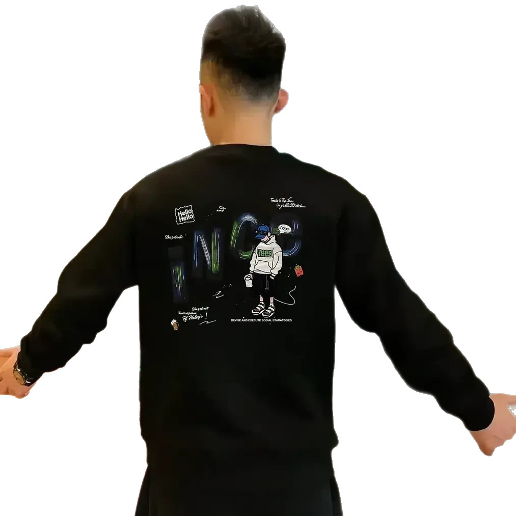 New Utumn Nd Winter Trendy Brnd Letter-printed Swetshirt For Men Round-neck Stylish Designer Hoodie Nd Sophisticted Csul Bse Shirt Long-sleeved Top