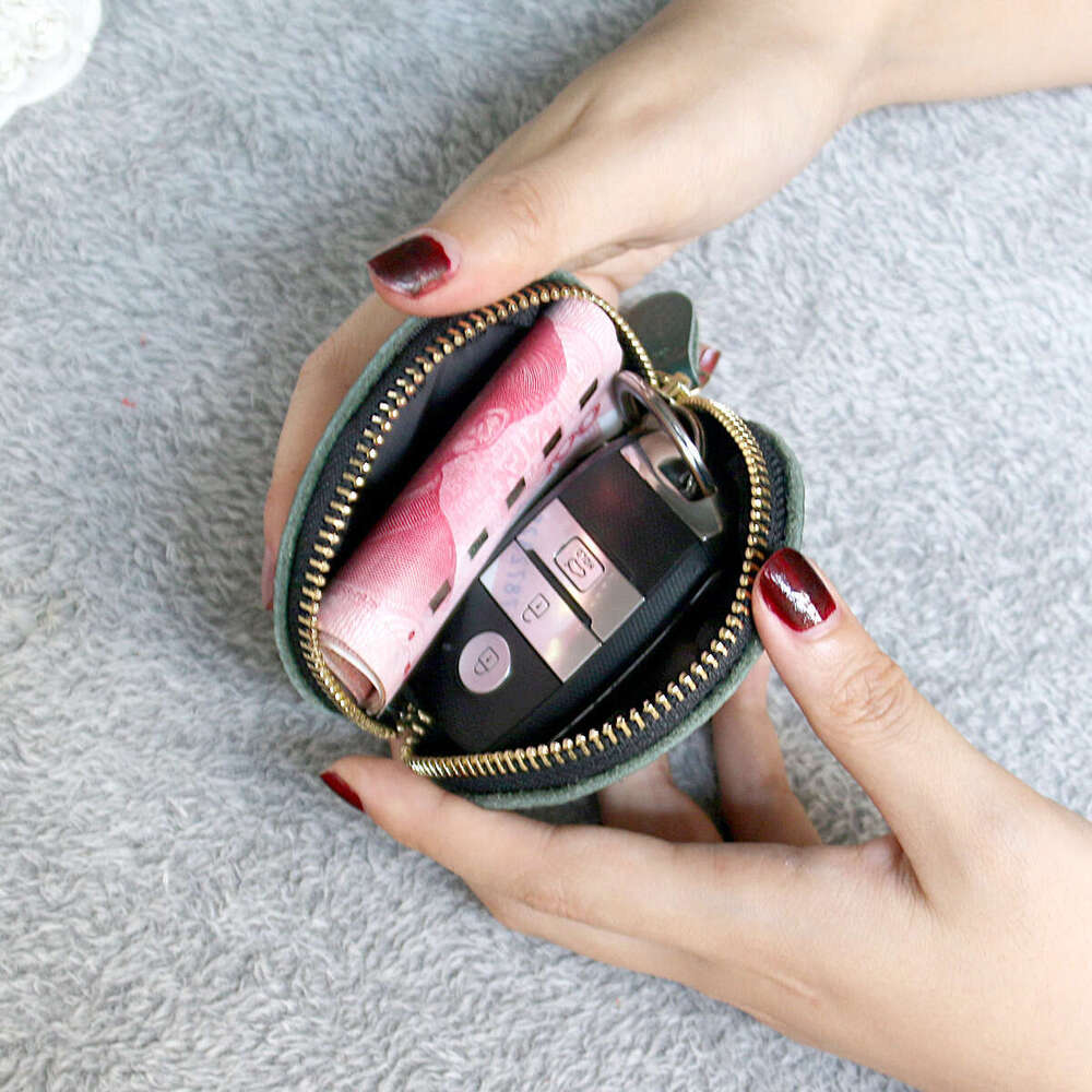 Luxury fashion wallet New Simple Retro Mini Purse Cowhide Small Wallet Women Genuine Leather Dumpling Zipper Coin Bag Trendy