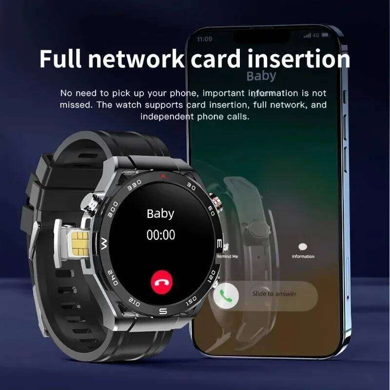 2025 A5 Pro 4G Smartwatch: Android OS, AMOLED Screen, 2MP Camera, GPS, WiFi, Heart Rate Monitor & Sport Modes for Men Women