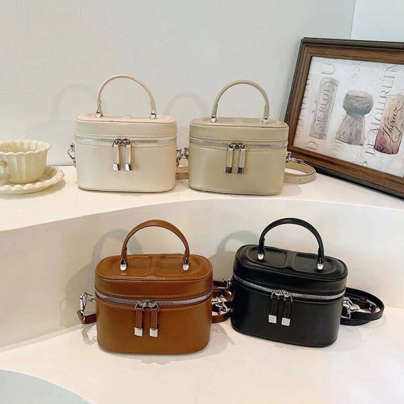 Large Capacity Crossbody Bags For Women Top Handle Pu Leather Shoulder Bag Handbag Quiet Luxury Trendy Purses XIU LAI SI