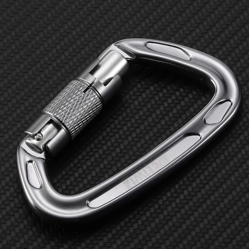 CLIWIZ 24KN Outdoor Professional Carabiner 7075 Aviation Aluminum Safety Automatic Lock With Certificates CEUIAA 260228